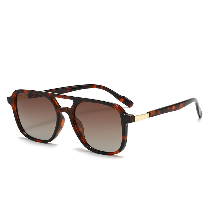 Retro Square Polarized Sunglasses for Men and Women - UV400 Protection Eyewear
