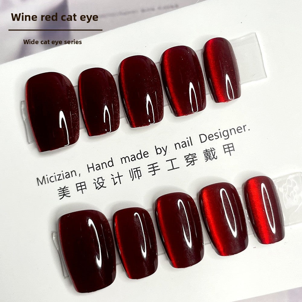 Luxury Handmade Press-On Nails Set - Elegant Nail Art Patches