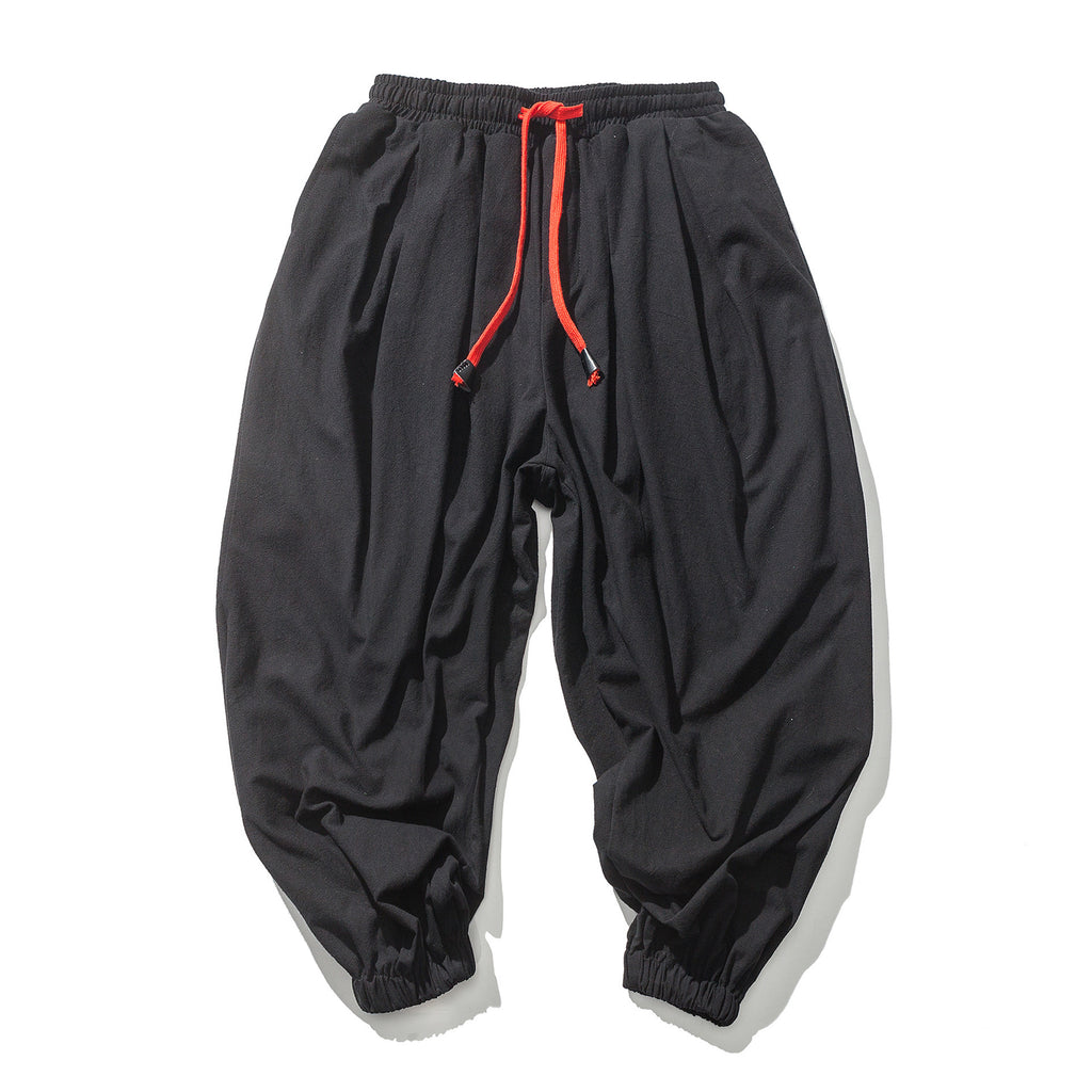Men's Cotton Linen Casual Harem Pants Comfort Fit Cotton Linen Harem Pants for Men
