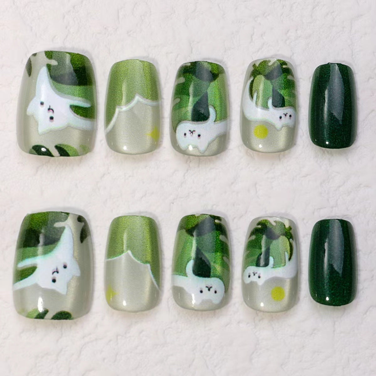 Luxury Handmade Press-On Nails Set - Elegant Nail Art Patches