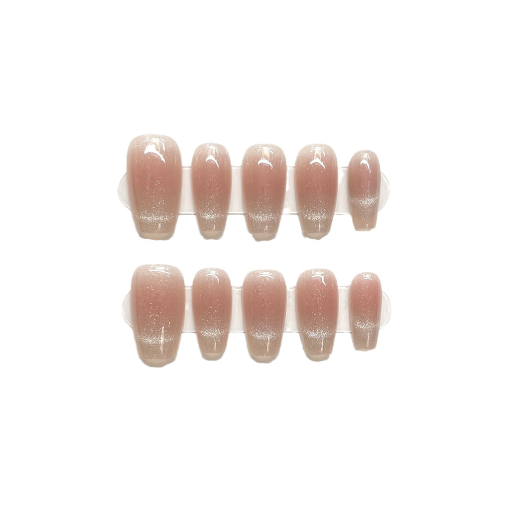 Luxury Handmade Press-On Nails Set - Elegant Nail Art Patches