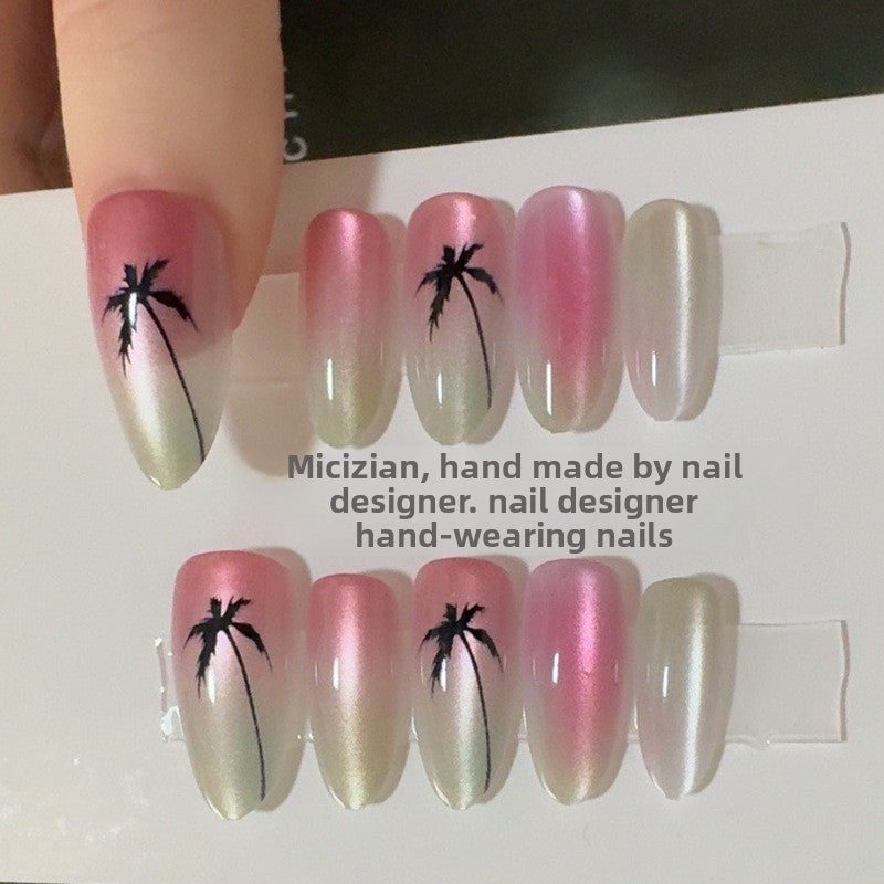 Luxury Handmade Press-On Nails Set - Elegant Nail Art Patches