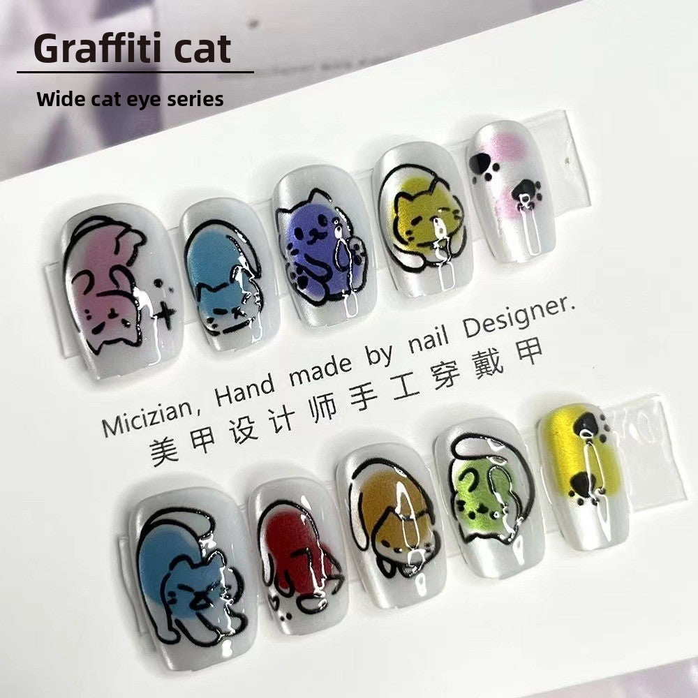 Luxury Handmade Press-On Nails Set - Elegant Nail Art Patches