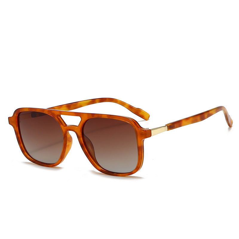 Retro Square Polarized Sunglasses for Men and Women - UV400 Protection Eyewear