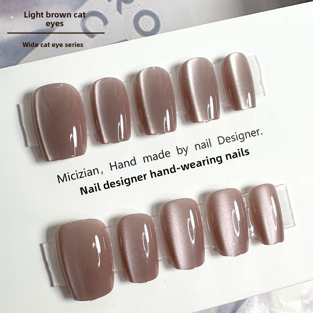 Luxury Handmade Press-On Nails Set - Elegant Nail Art Patches