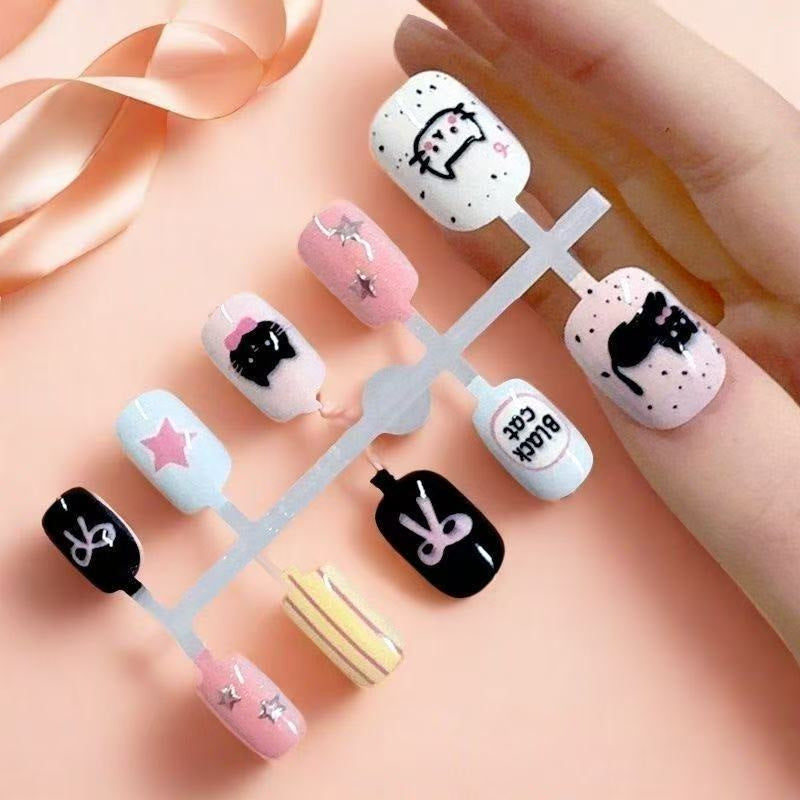 Luxury Handmade Press-On Nails Set - Elegant Nail Art Patches