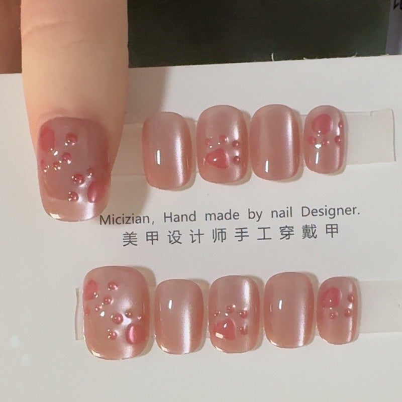 Luxury Handmade Press-On Nails Set - Elegant Nail Art Patches