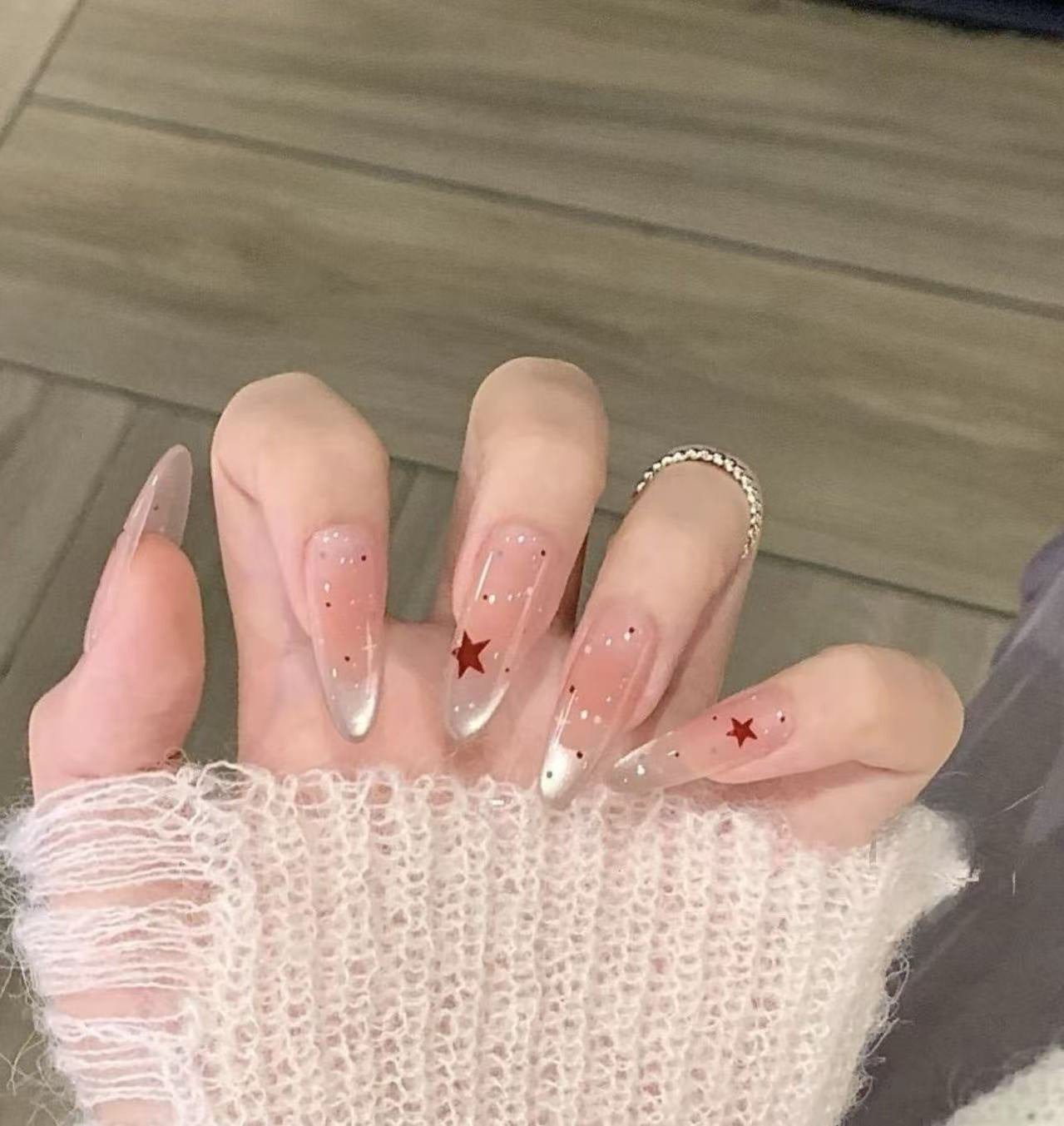 Luxury Handmade Press-On Nails Set - Elegant Nail Art Patches