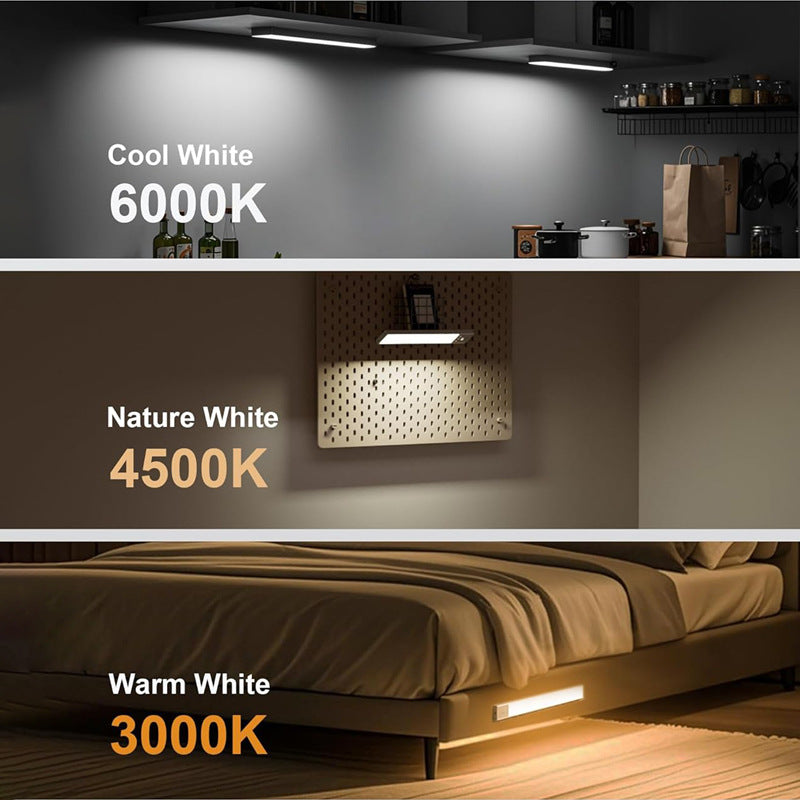 Magnetic Rechargeable LED Sensor Night Light - Wireless Wardrobe & Kitchen Lamp
